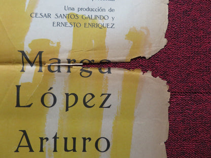 LA AGONIA DE SER MADRE / AGONY TO BE A MOTHER FOLDED MEXICAN POSTER LOPEZ 1970 Rendezvous Cinema Movie posters