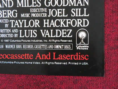 LA BAMBA FOLDED US ONE SHEET POSTER LOU DIAMOND PHILLIPS ESAI MORALES 1987 Rendezvous Cinema Movie posters