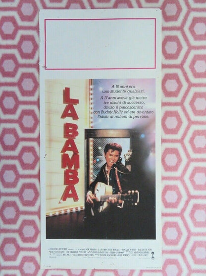 LA BAMBA ITALIAN LOCANDINA (27.5"x 13") POSTER LOU DIAMOND PHILLIPS 1987 Movie posters