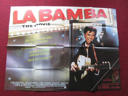 LA BAMBA UK QUAD POSTER FOLDED LOU DIAMOND PHILLIPS ESAI MORALES 1987 Rendezvous Cinema Movie posters