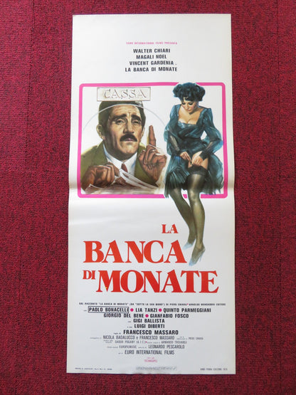 LA BANCA DI MONATE ITALIAN LOCANDINA POSTER WALTER CHIARI MAGALI NOEL 1976 Rendezvous Cinema Movie posters