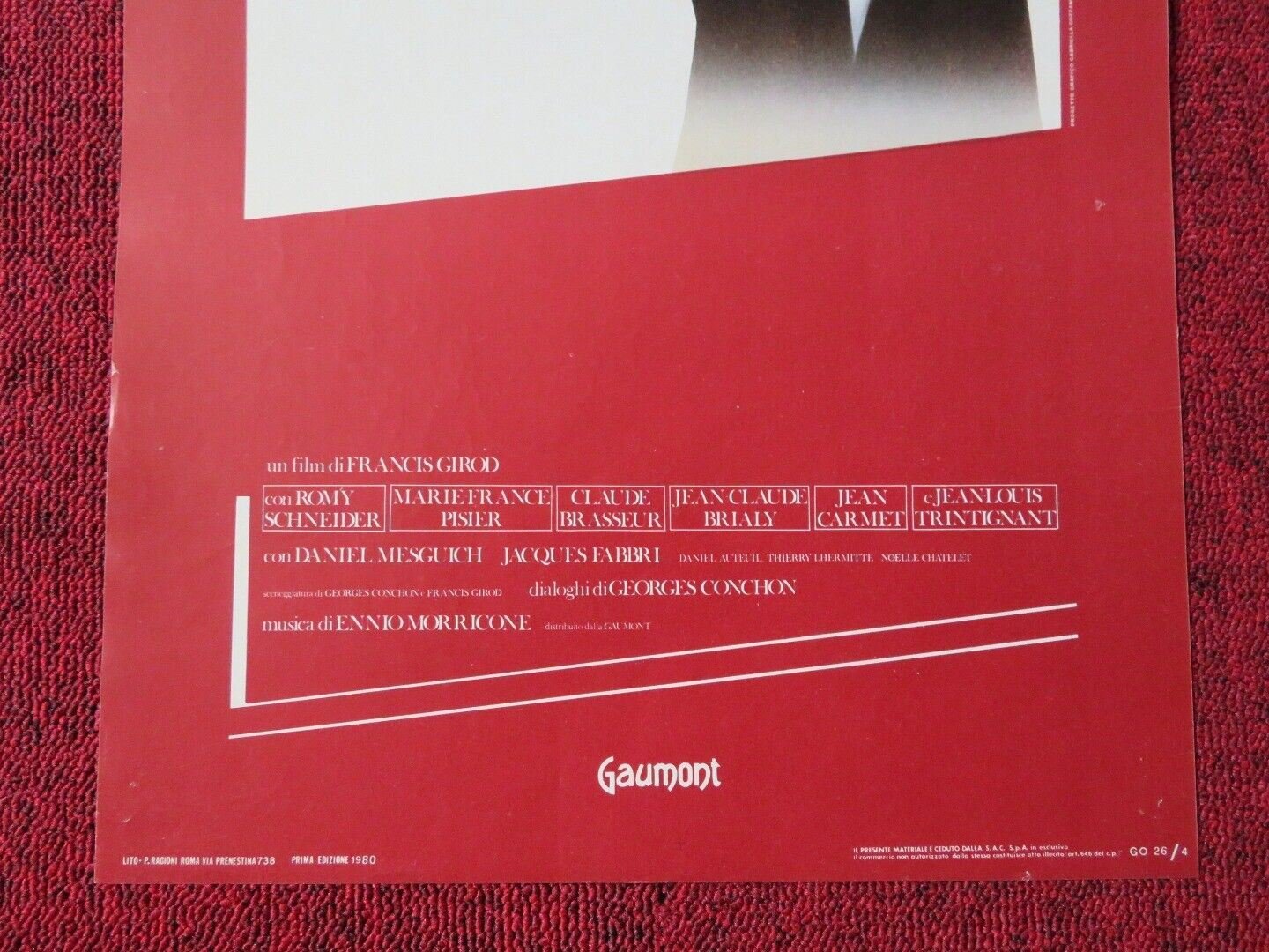 LA BANCHIERA / The Lady Banker ITALIAN LOCANDINA (27.5"x12.5") POSTER 1980 Movie posters