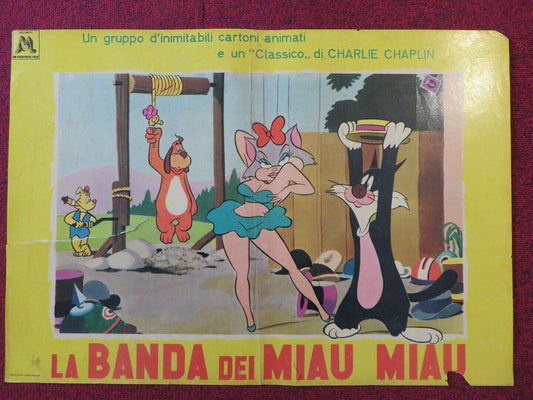 LA BANDA DEI MIAU MIAU / MIAU MIAU'S BAND ITALIAN FOTOBUSTA POSTER LOONEY TUNES Movie posters