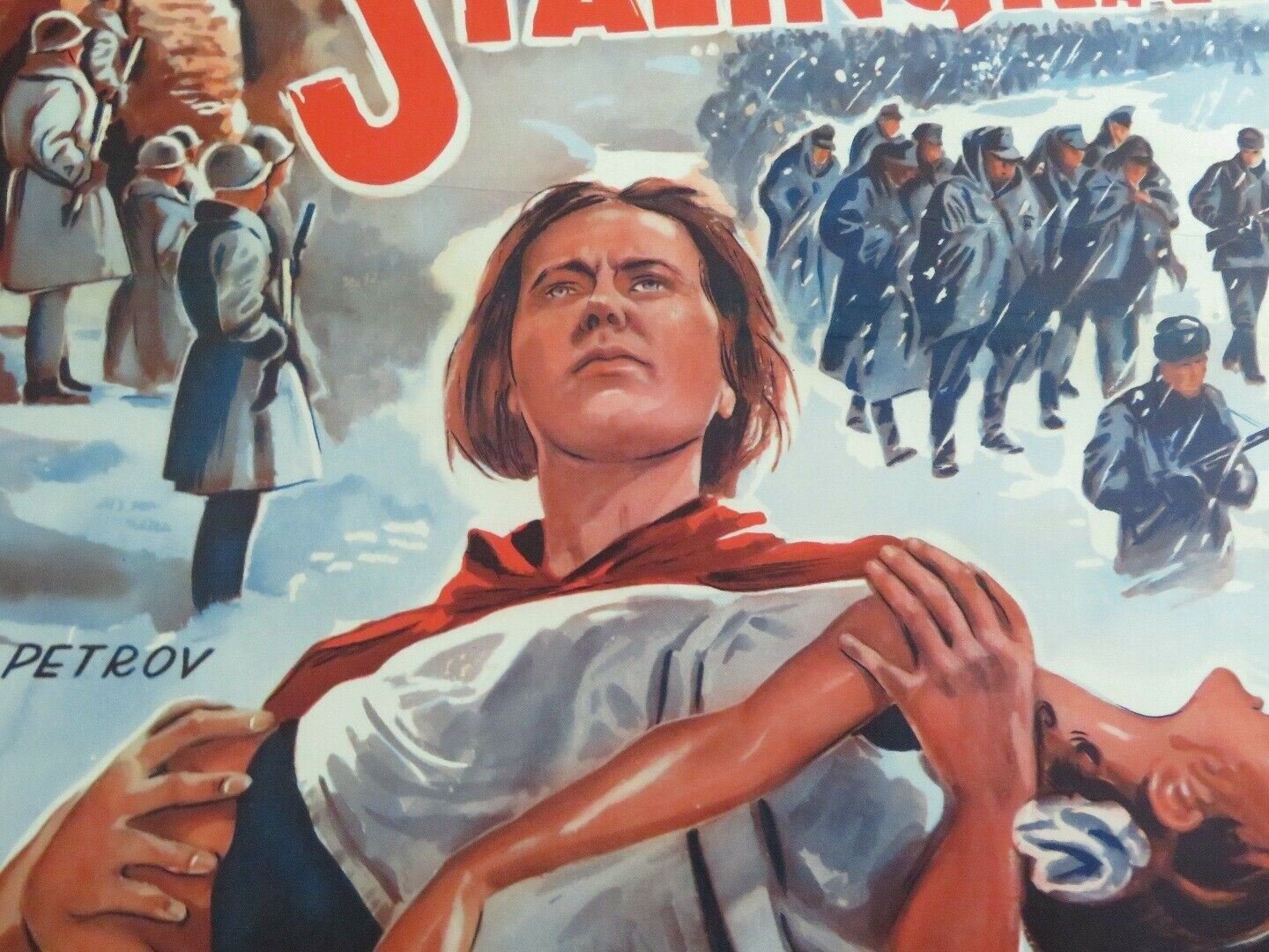 LA BATAILLE DE STALINGRAD BELGIUM (22"x 14") POSTER DIKI SIMONOV CHOUMSKIN Movie posters