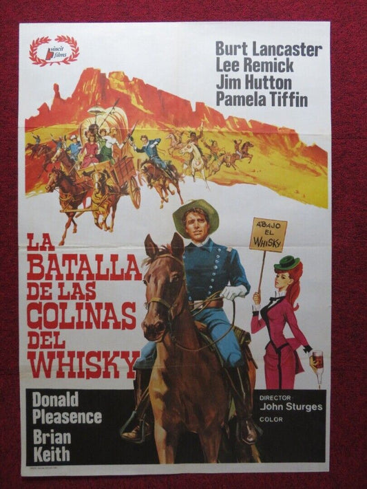 LA BATALLA DE LAS COLINAS DEL WHISKY UNKNOWN ROLLED POSTER BURT LANCASTER 1965 Movie posters
