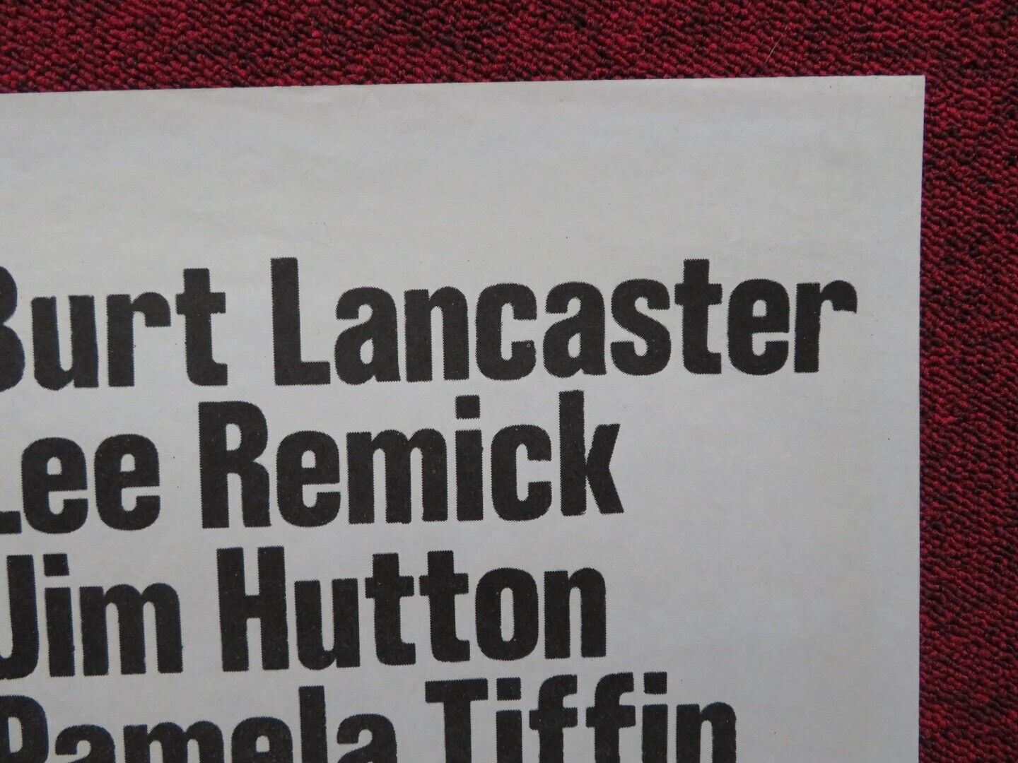 LA BATALLA DE LAS COLINAS DEL WHISKY UNKNOWN ROLLED POSTER BURT LANCASTER 1965 Movie posters