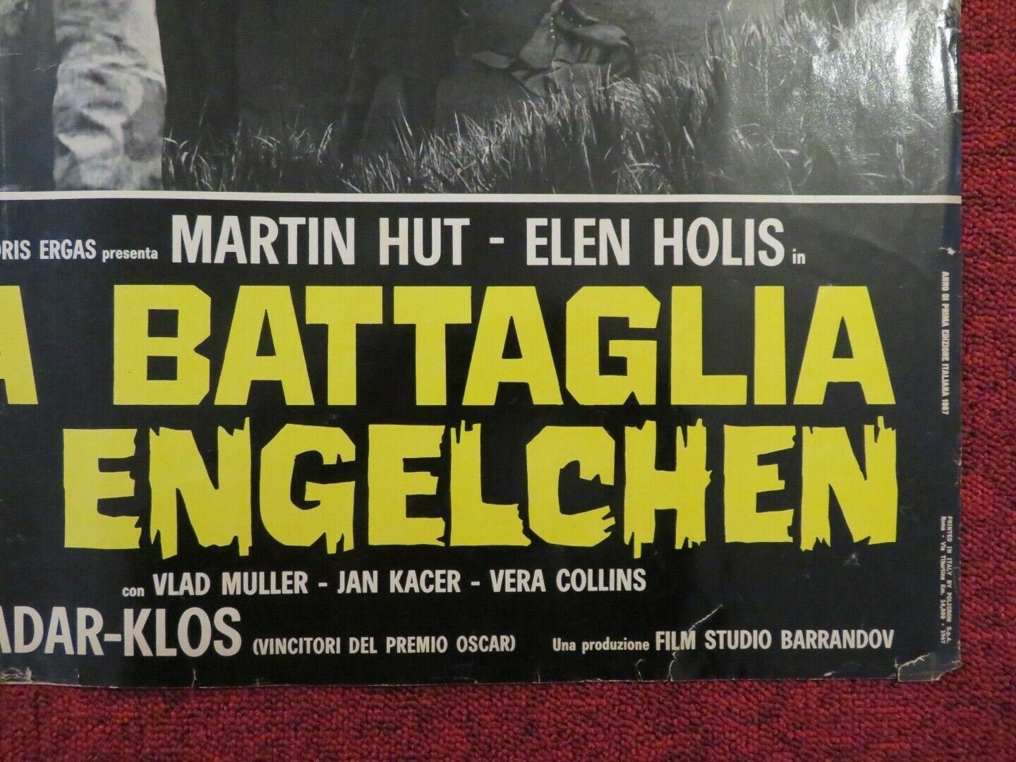 LA BATTAGLIA DI ENGELCHEN / SMRT SI RIKA ENGELCHEN ITALIAN FOTOBUSTA POSTER 1963 - Rendezvous Cinema