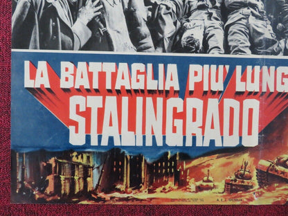 LA BATTAGLIA PIU' LUNGA STALINGRADO - F ITALIAN FOTOBUSTA POSTER GERT FROBE Movie posters
