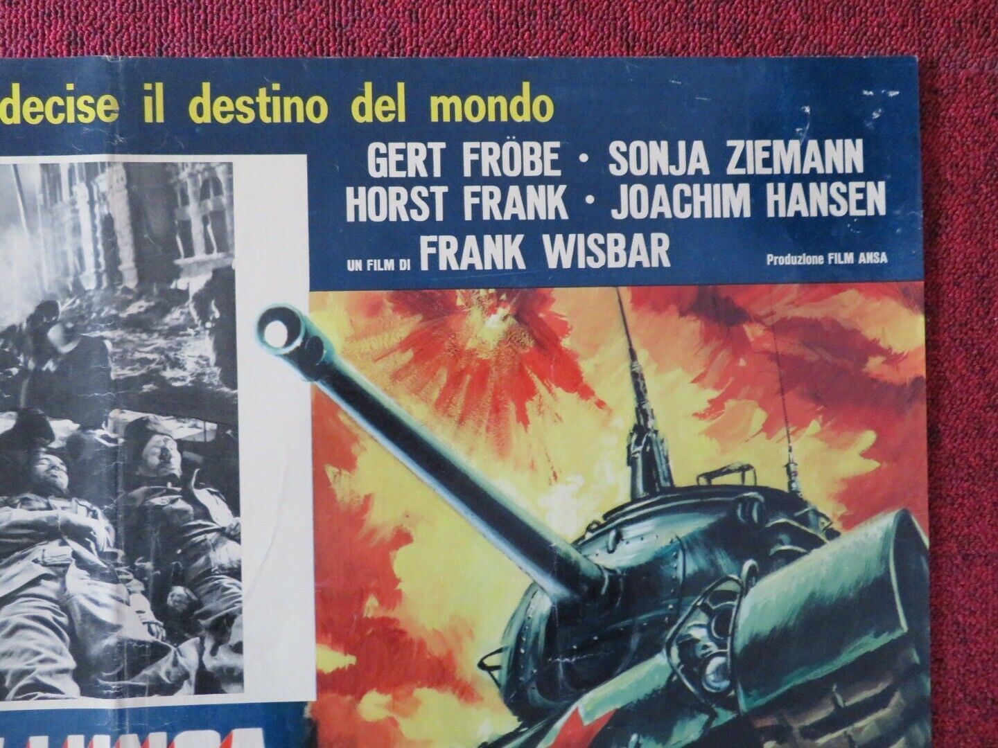 LA BATTAGLIA PIU' LUNGA STALINGRADO - F ITALIAN FOTOBUSTA POSTER GERT FROBE Movie posters