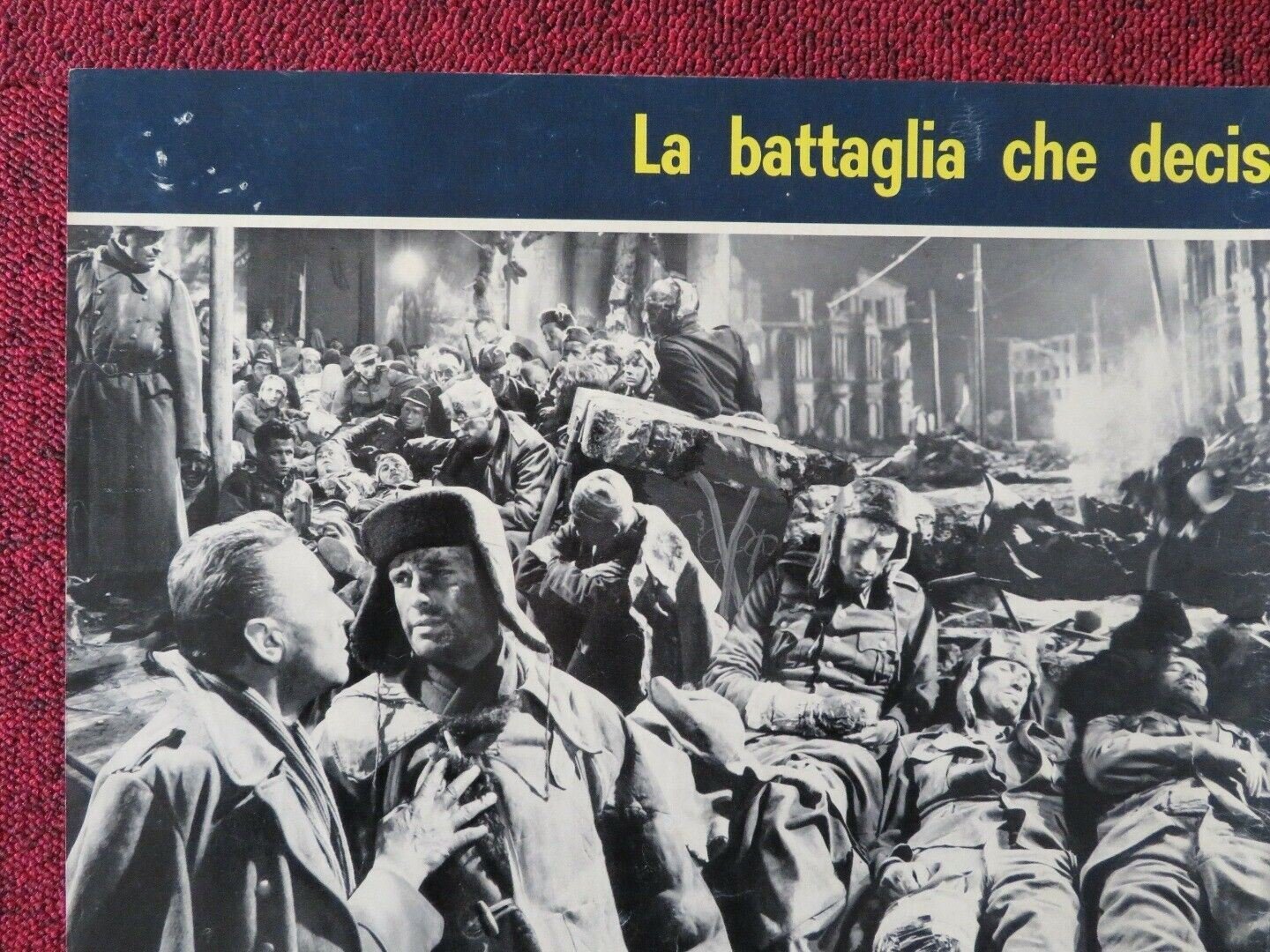 LA BATTAGLIA PIU' LUNGA STALINGRADO - F ITALIAN FOTOBUSTA POSTER GERT FROBE Movie posters