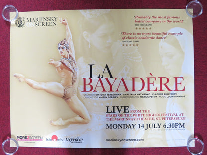 LA BAYADERE UK QUAD ROLLED POSTER VIKTORIA TERESHKINA 2010s Rendezvous Cinema Movie posters