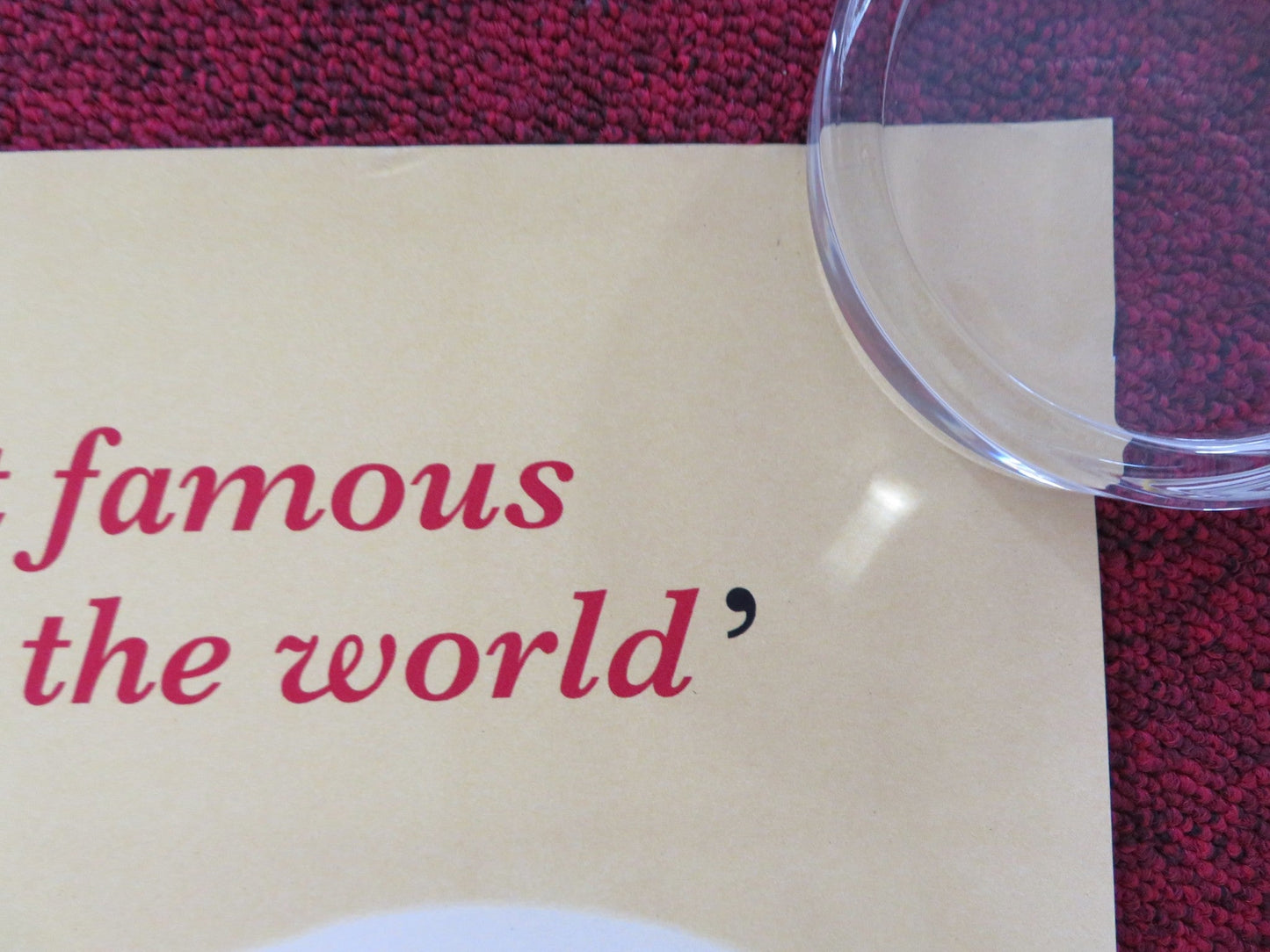 LA BAYADERE UK QUAD ROLLED POSTER VIKTORIA TERESHKINA 2010s Rendezvous Cinema Movie posters