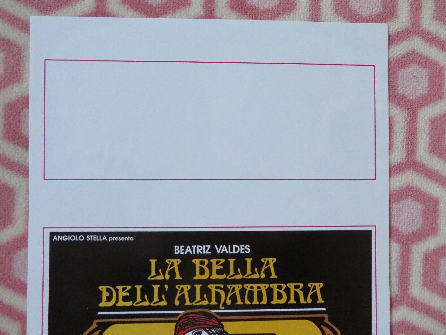 LA BELLA DELL' ALHAMBRA ITALIAN LOCANDINA (27.5"x13") POSTER 1989 Movie posters