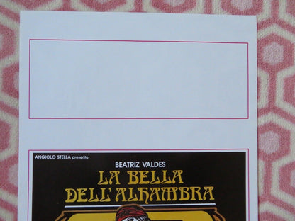 LA BELLA DELL' ALHAMBRA ITALIAN LOCANDINA (27.5"x13") POSTER 1989 Movie posters