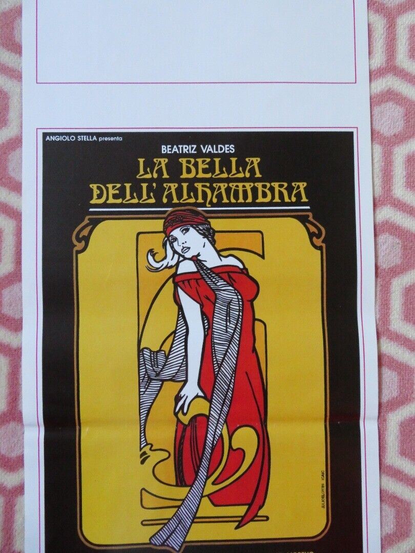 LA BELLA DELL' ALHAMBRA ITALIAN LOCANDINA (27.5"x13") POSTER 1989 Movie posters