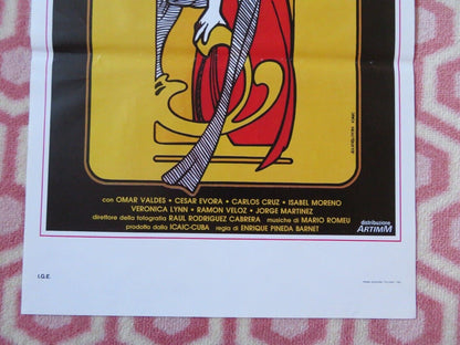 LA BELLA DELL' ALHAMBRA ITALIAN LOCANDINA (27.5"x13") POSTER 1989 Movie posters
