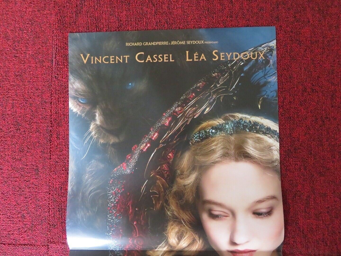 LA BELLA E LA BESTIA ITALIAN LOCANDINA (26.5"x12.5") POSTER VINCENT CASSEL 2014 Movie posters