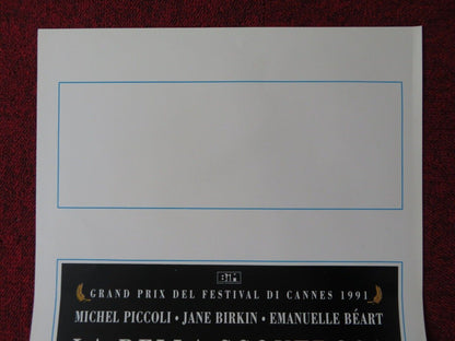 LA BELLA SCONTROSA ITALIAN LOCANDINA (27.5"x13") POSTER MICHEL PICCOLI 1991 Movie posters