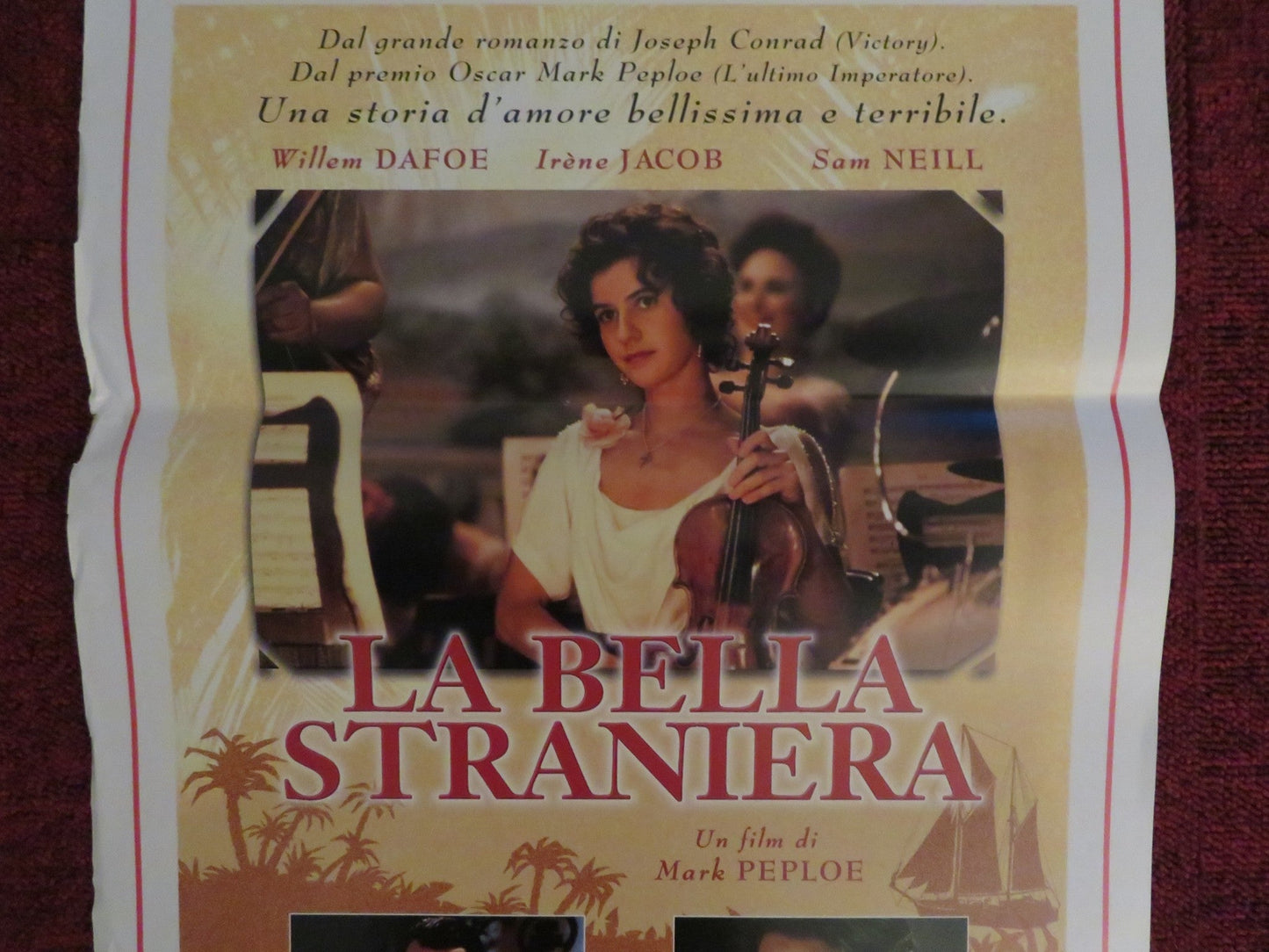 LA BELLA STRANIERA ITALIAN LOCANDINA POSTER WILLEM DAFOE SAM NEILL 1996 Rendezvous Cinema Movie posters