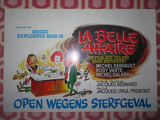 LA BELLE AFFAIRE BELGIUM (14"x 21") POSTER MICHEL SERRAULT 1973 Movie posters