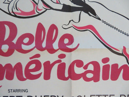 LA BELLE AMERICAINE/ The American Beauty FOLDED US ONE SHEET POSTER R DHERY 1962 Movie posters