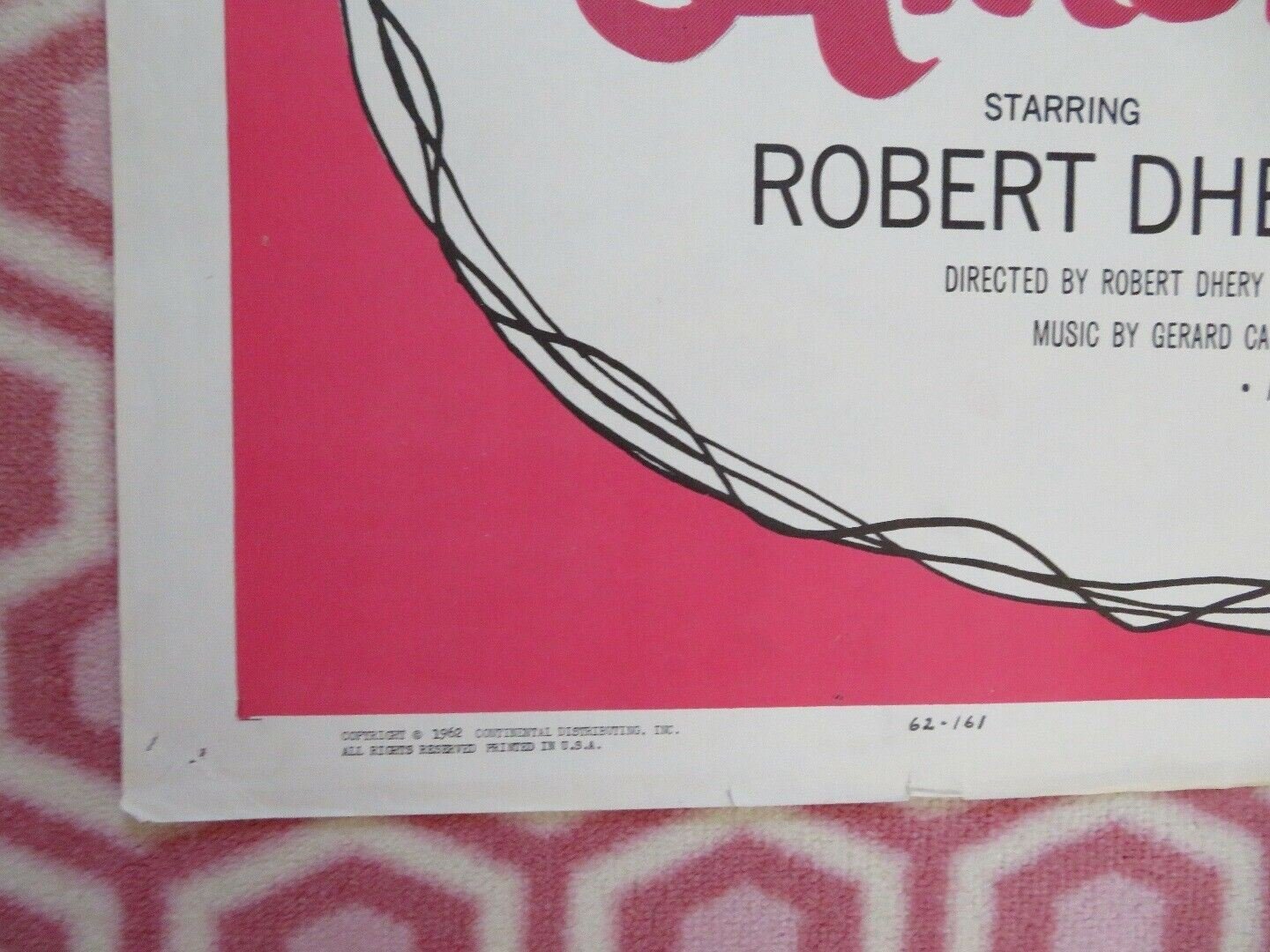 LA BELLE AMERICAINE/ The American Beauty FOLDED US ONE SHEET POSTER R DHERY 1962 Movie posters