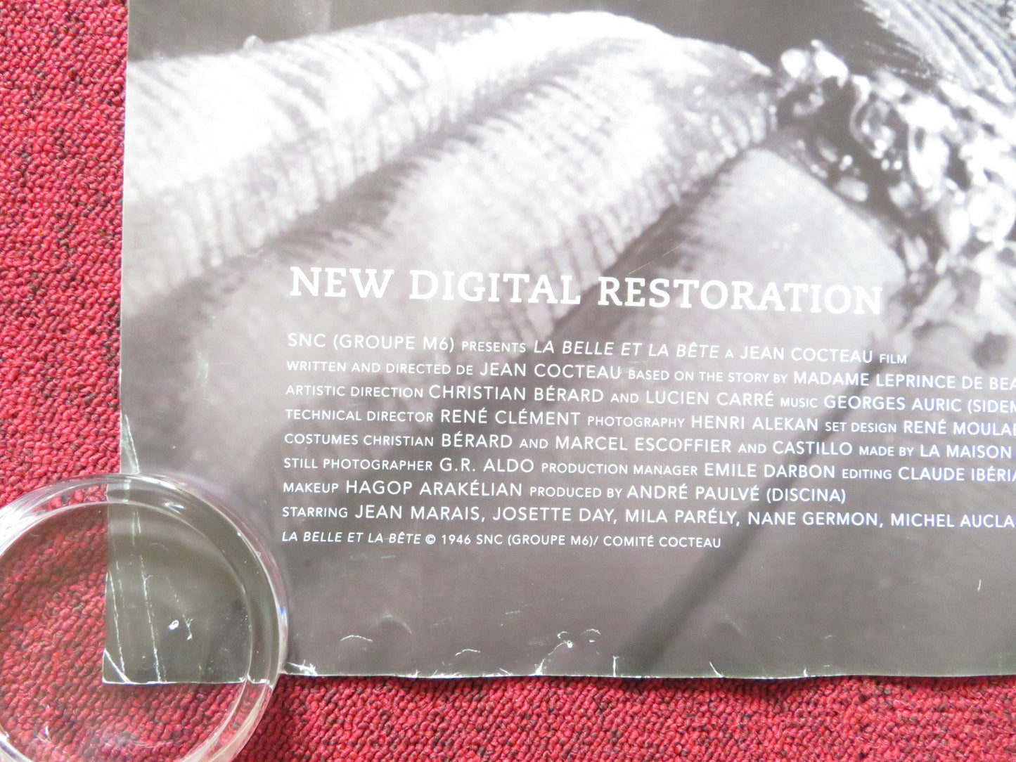 LA BELLE ET LA BETE UK QUAD (30"x 40") ROLLED POSTER JEAN COCTEAU BFI 2013 Rendezvous Cinema Movie posters