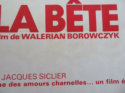 LA BETE/ The Beast FRENCH MOYENNE (29"x 23.5") POSTER WALERIAN BOROWCZYK 1975 Movie posters