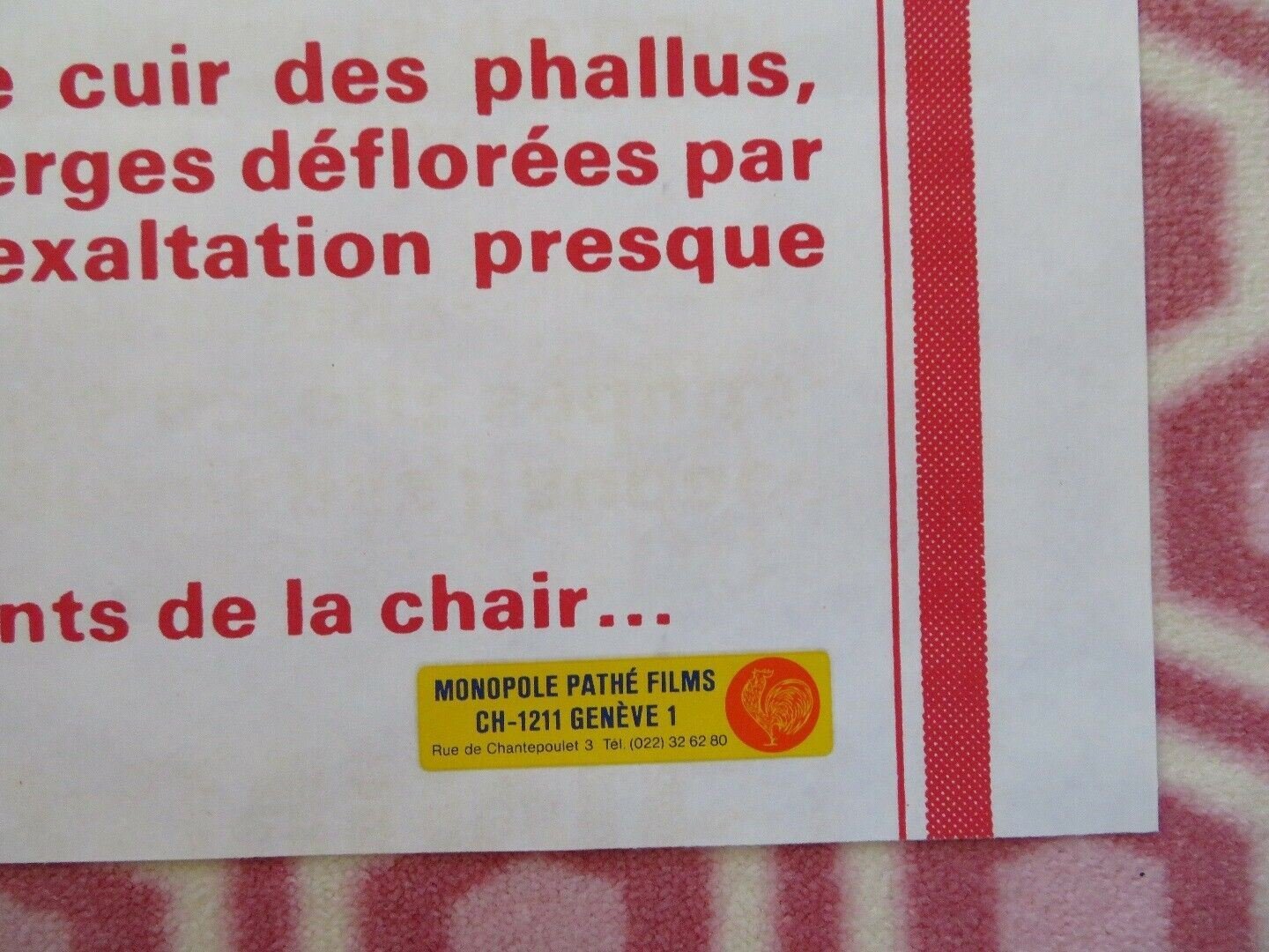 LA BETE/ The Beast FRENCH MOYENNE (29"x 23.5") POSTER WALERIAN BOROWCZYK 1975 Movie posters