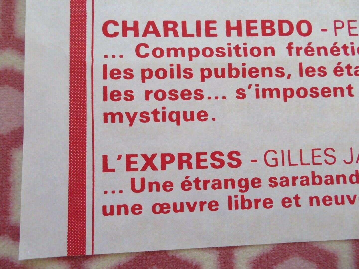 LA BETE/ The Beast FRENCH MOYENNE (29"x 23.5") POSTER WALERIAN BOROWCZYK 1975 Movie posters