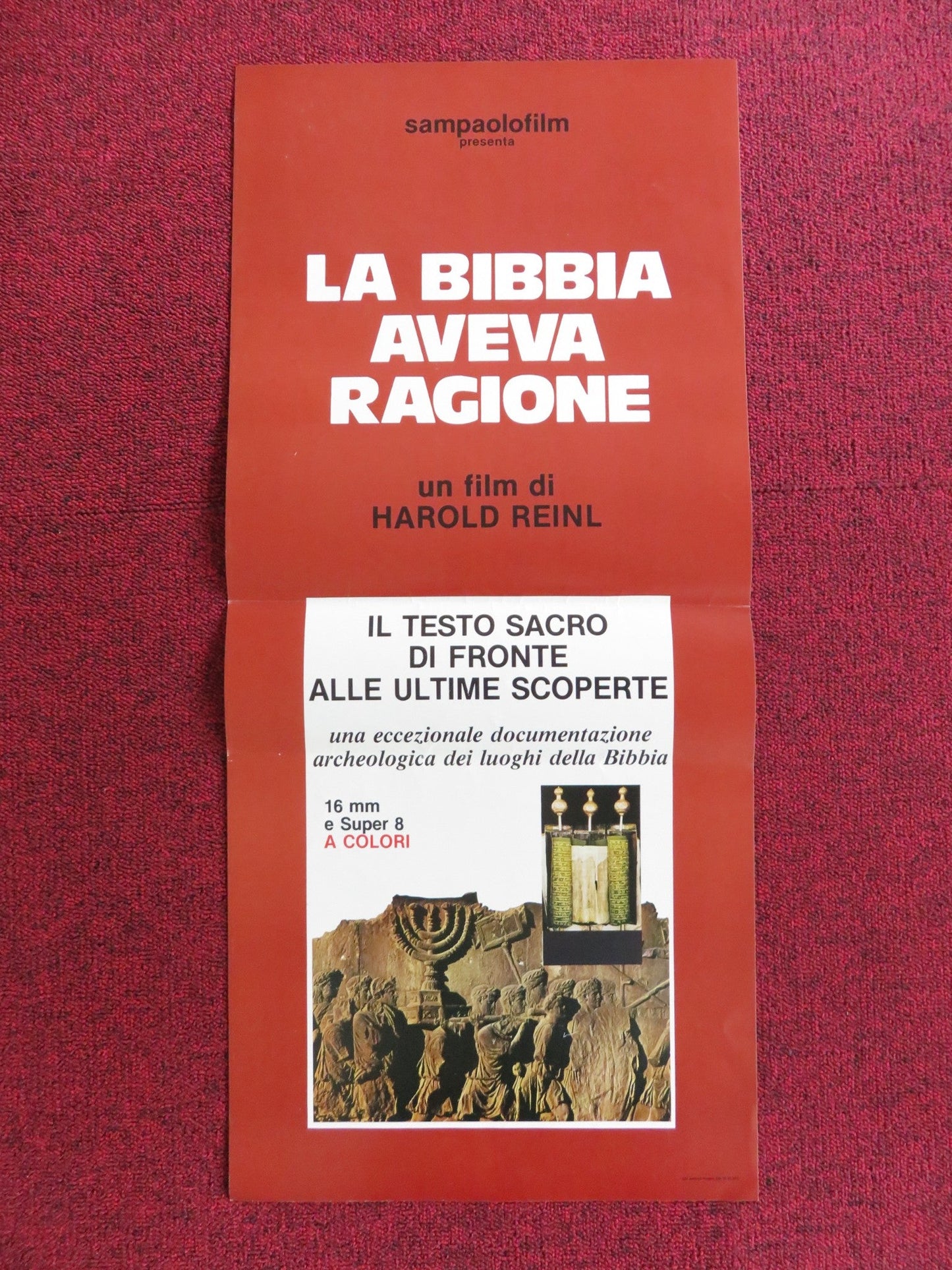 LA BIBBIA AVEVA RAGIONA ITALIAN LOCANDINA POSTER HAROLD REINL 1960s Rendezvous Cinema Movie posters