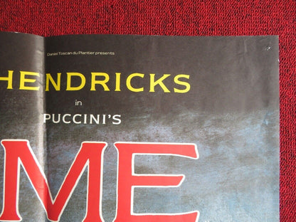 LA BOHEME UK QUAD POSTER BARARA HENDRICKS JOSE CARRERAS 1988 Movie posters