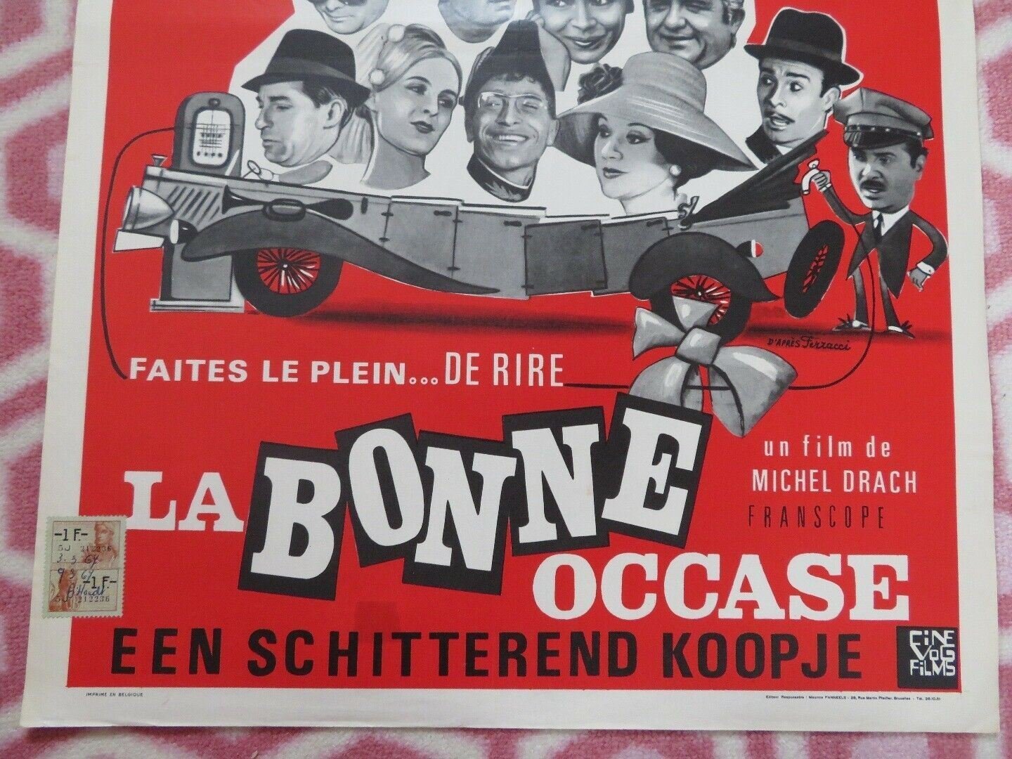 LA BONCE OCCASE/ The Real Bargain BELGIUM (22"x 14.5") POSTER JEAN - CLAUDE BRIALY Movie posters