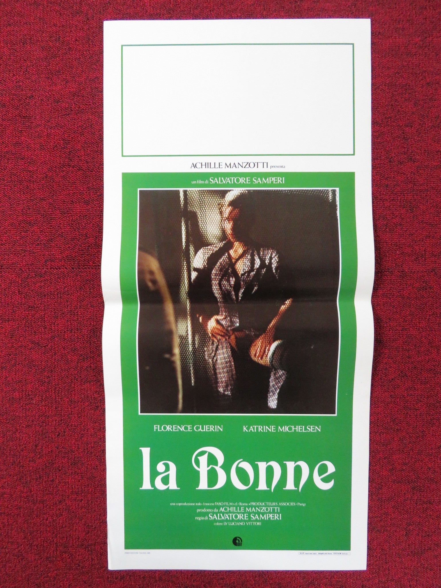 LA BONNE ITALIAN LOCANDINA POSTER FLORENCE GUERIN KATRINE MICHELSEN 1986 Rendezvous Cinema Movie posters