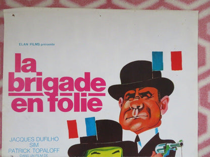 LA BRIGADE EN FOLIE BELGIUM (21.5"x14.5") POSTER JACQUES DUFILHO 1973 Movie posters