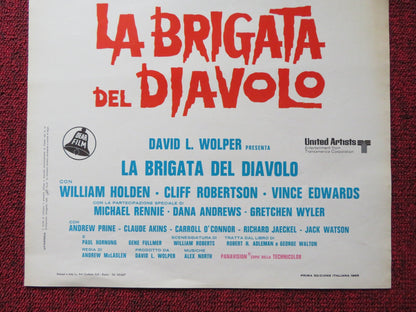 LA BRIGATA DEL DIAVOLO ITALIAN LOCANDINA POSTER WILLIAM HOLDEN 1968 Rendezvous Cinema Movie posters