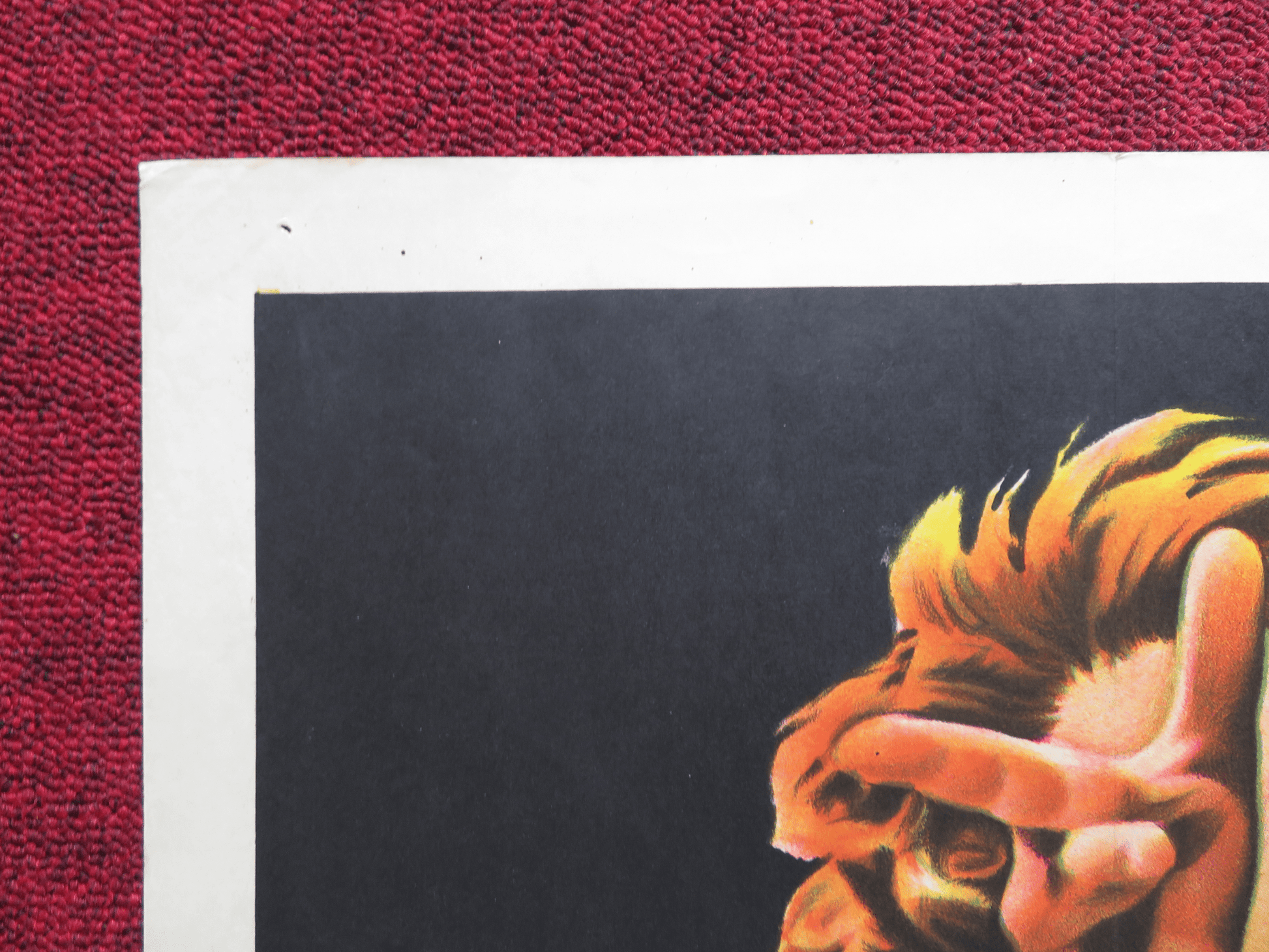 LA BRUJA DEL AMOR FOLDED ARGENTINA ONE SHEET POSTER RICHARD JOHNSON 1966 Rendezvous Cinema Movie posters