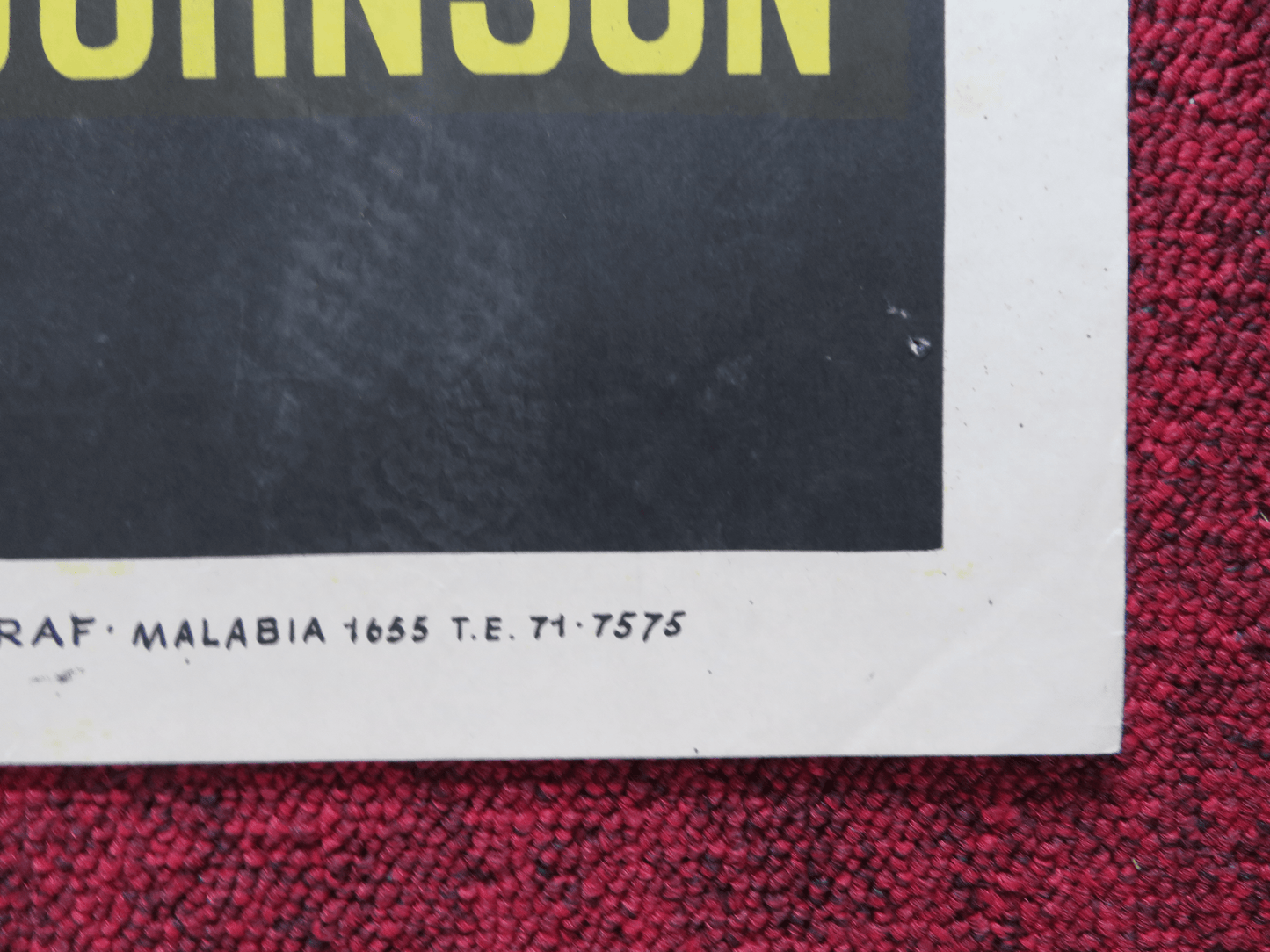 LA BRUJA DEL AMOR FOLDED ARGENTINA ONE SHEET POSTER RICHARD JOHNSON 1966 Rendezvous Cinema Movie posters