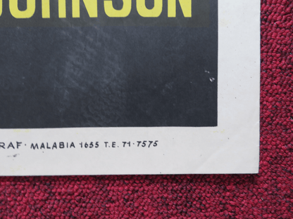 LA BRUJA DEL AMOR FOLDED ARGENTINA ONE SHEET POSTER RICHARD JOHNSON 1966 Rendezvous Cinema Movie posters