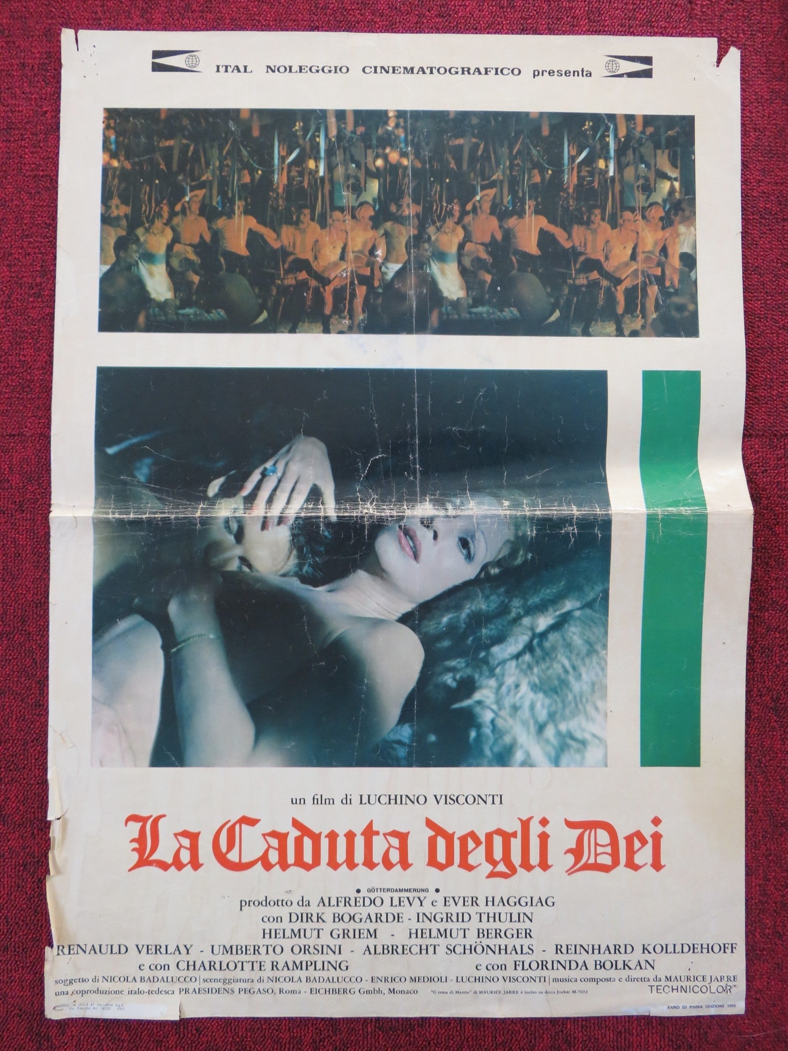LA CADUTA DEGLI DEI ITALIAN FOTOBUSTA POSTER DIRK BOGARDE INGRID THULIN 1969 Rendezvous Cinema Movie posters