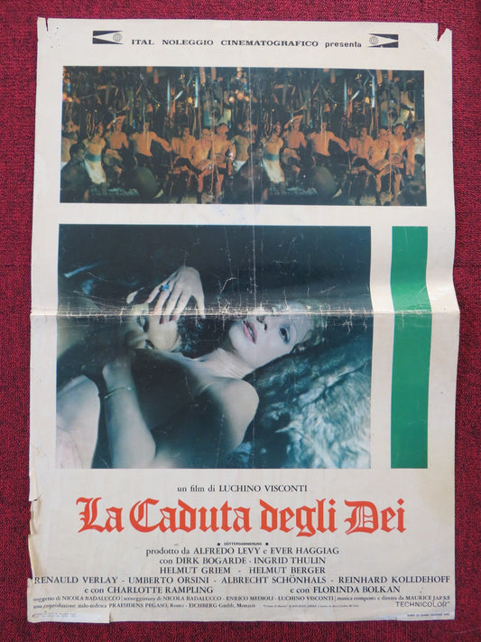 LA CADUTA DEGLI DEI ITALIAN FOTOBUSTA POSTER DIRK BOGARDE INGRID THULIN 1969 Rendezvous Cinema Movie posters