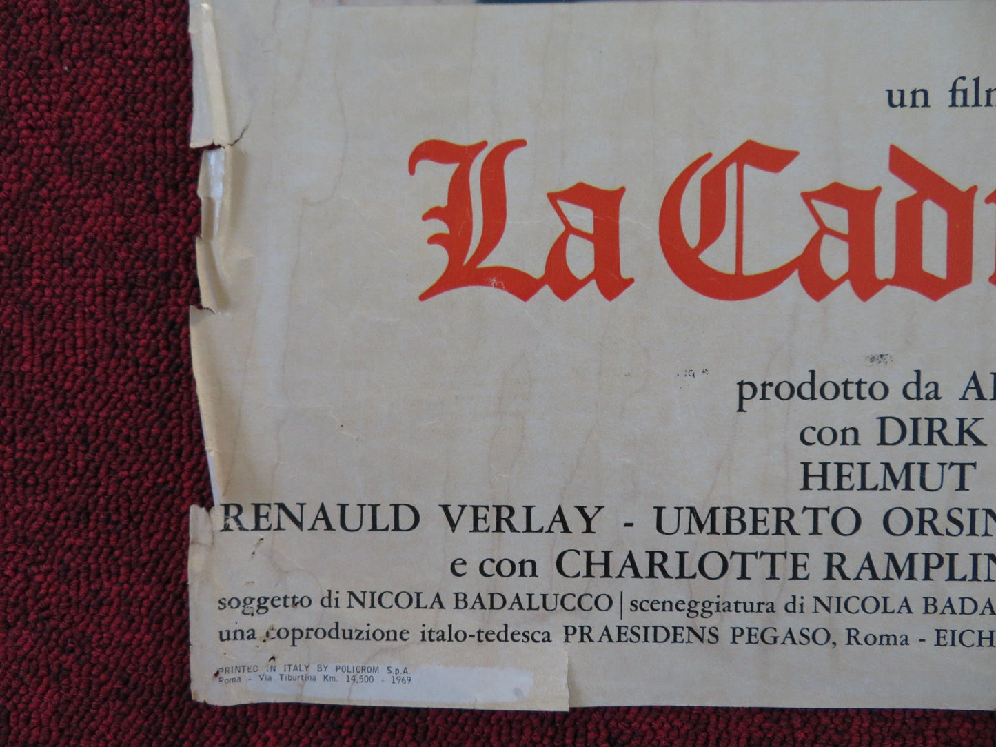 LA CADUTA DEGLI DEI ITALIAN FOTOBUSTA POSTER DIRK BOGARDE INGRID THULIN 1969 Rendezvous Cinema Movie posters