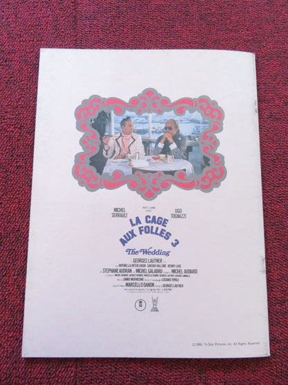 LA CAGE AUX FOLLES 3 JAPANESE BROCHURE / PRESS BOOK MICHAEL SERRAULT UGO TOGNAZZ Rendezvous Cinema Movie posters