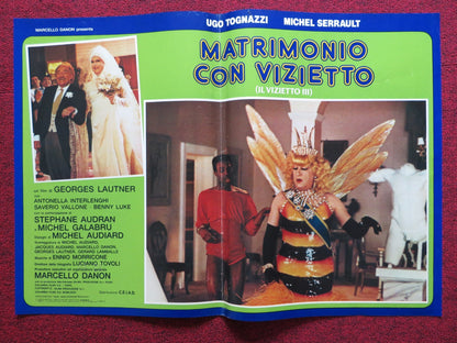LA CAGE AUX FOLLES 3: THE WEDDING - A ITALIAN FOTOBUSTA POSTER TOGNAZZI 1985 Rendezvous Cinema Movie posters