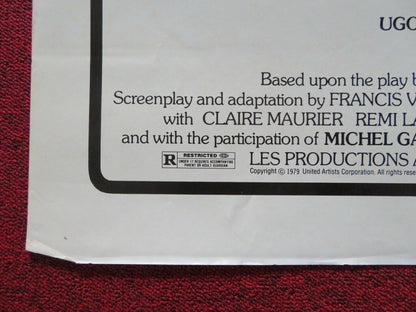 LA CAGE AUX FOLLES / BIRDS OF A FEATHER FOLDED US ONE SHEET POSTER 1978 Movie posters