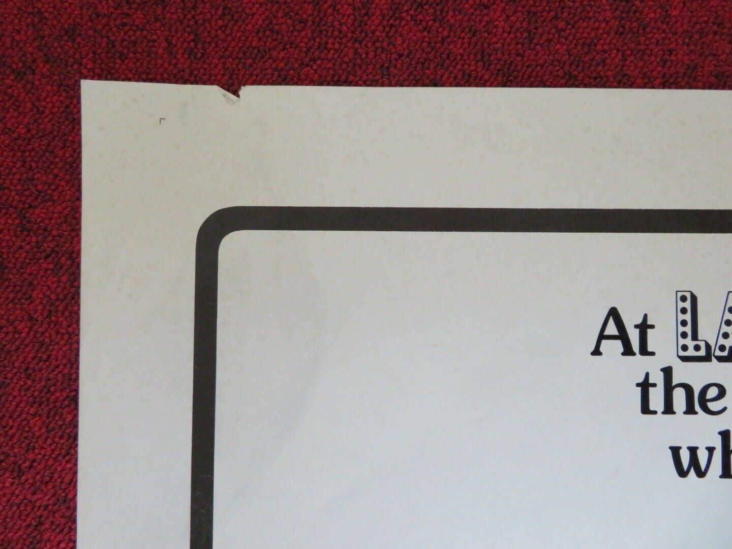 LA CAGE AUX FOLLES / BIRDS OF A FEATHER FOLDED US ONE SHEET POSTER 1978 Movie posters