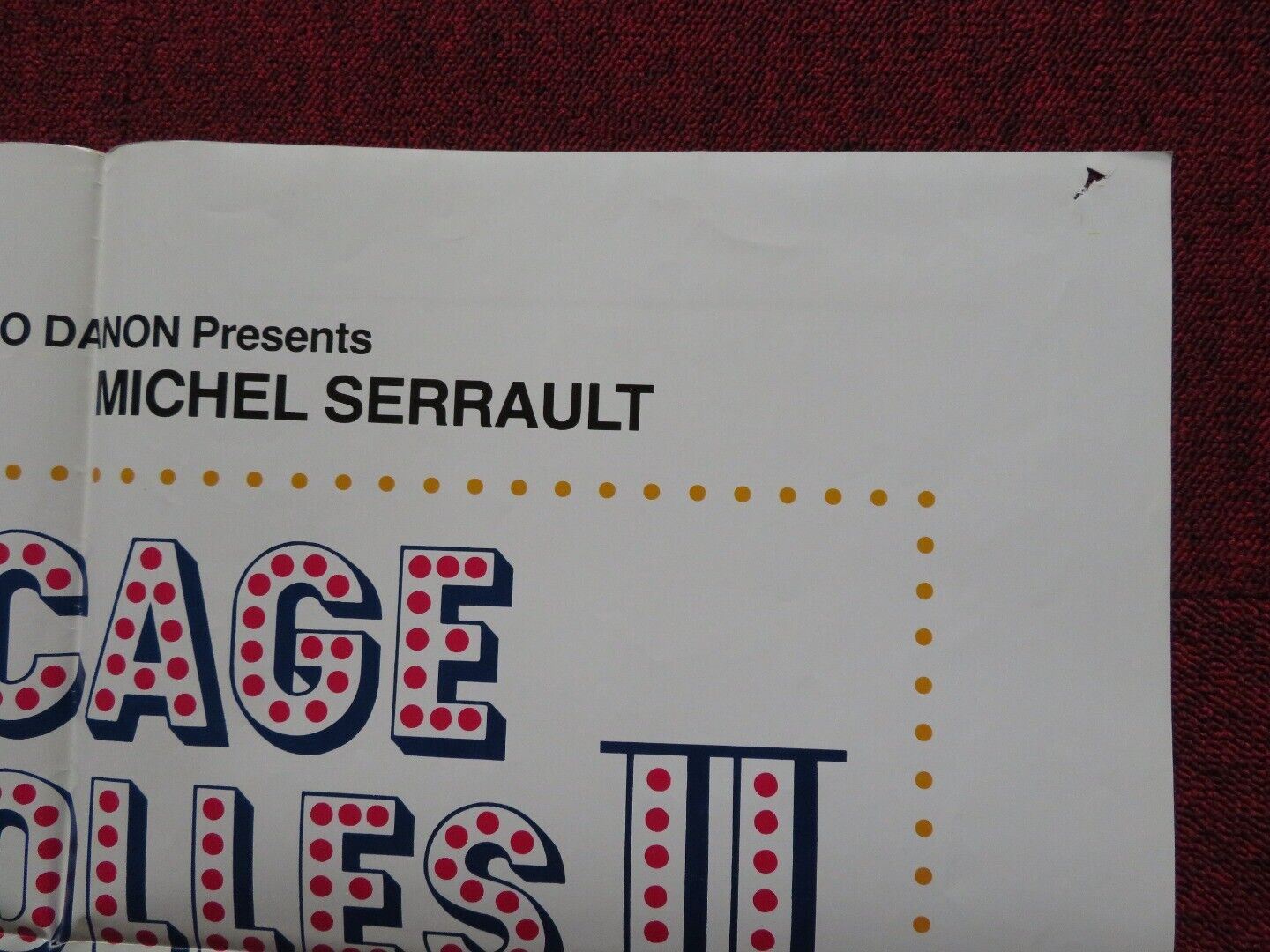 LA CAGE AUX FOLLES II FOLDED US ONE SHEET POSTER MICHEL SERRAULT U. TOGNAZZI '80 - Rendezvous Cinema
