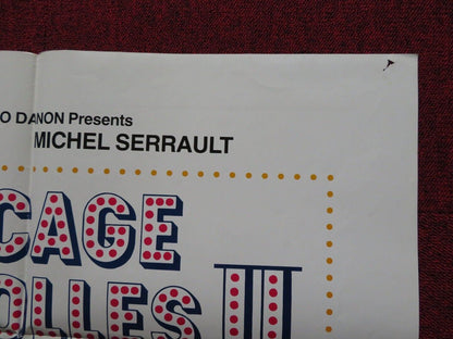 LA CAGE AUX FOLLES II FOLDED US ONE SHEET POSTER MICHEL SERRAULT U. TOGNAZZI '80 - Rendezvous Cinema