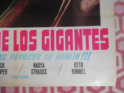 LA CAIDA DE LOS GIGANTES ITALIAN (39"x 27") POSTER 1967 Rendezvous Cinema Movie posters