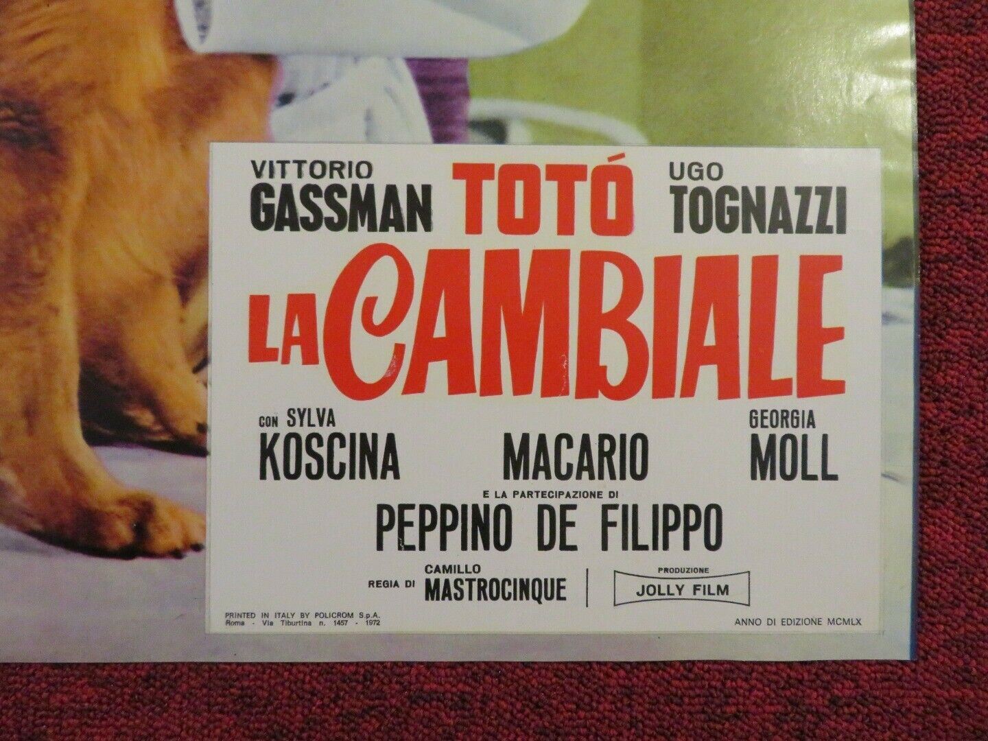 LA CAMBIALE ITALIAN FOTOBUSTA POSTER VITTORIO GASSMAN SYLVA KOSCINA 1959 Movie posters